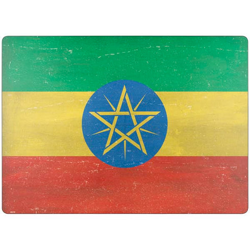 Ethiopia Flag Distressed Surface Laptop 7 15in Skin